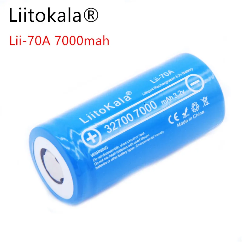 100% LiitoKala 3.2V 32700 6500mAh LiFePO4 Battery 35A Continuous Discharge Maximum 55A High power battery
100% LiitoKala 3.2V 32700 6500mAh LiFePO4 Battery 35A Continuous Discharge Maximum 55A High power battery