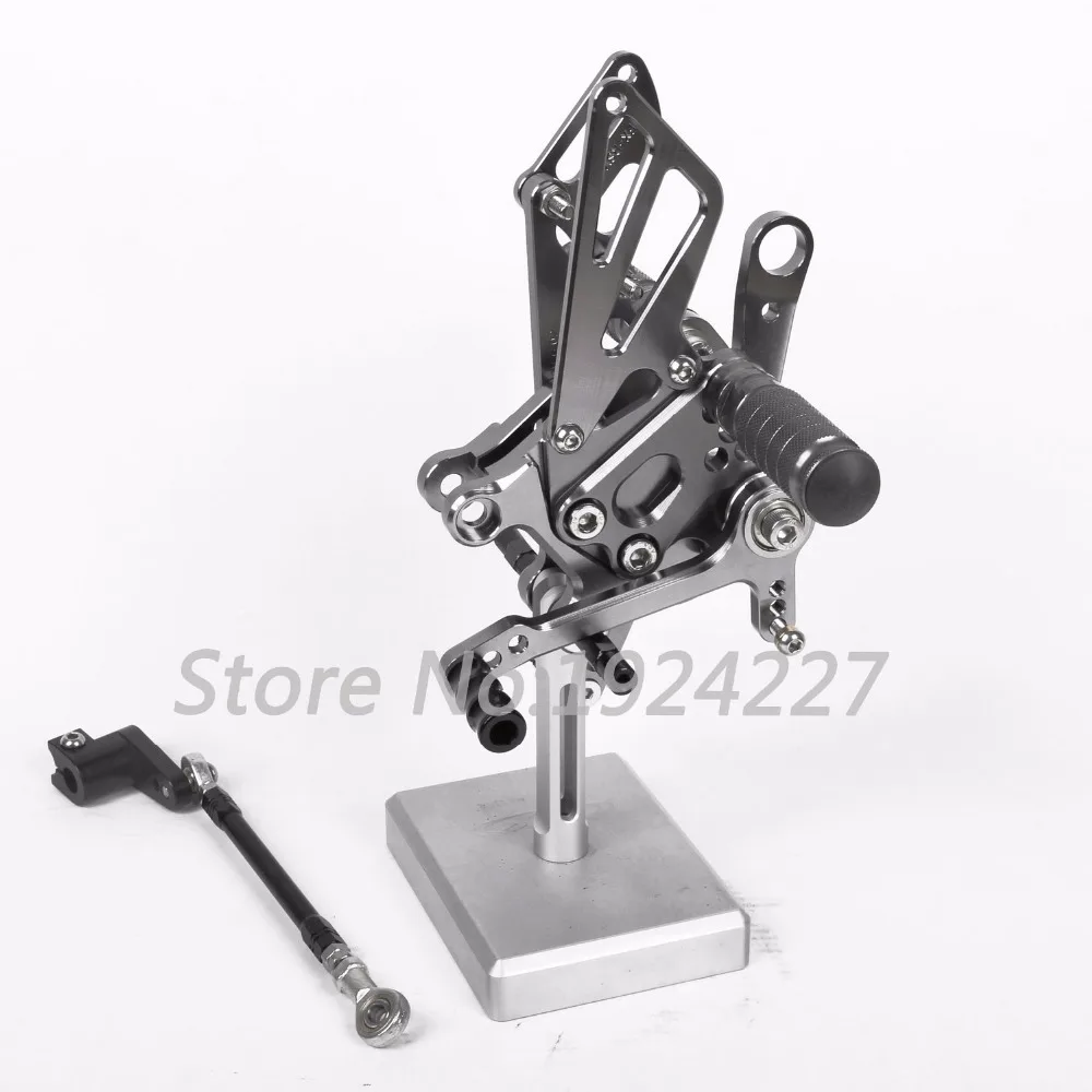 Для APRILIA RSV4 2009 2016 CNC Алюминиевые Подножки Rearsets задние комплекты тормозной рычаг