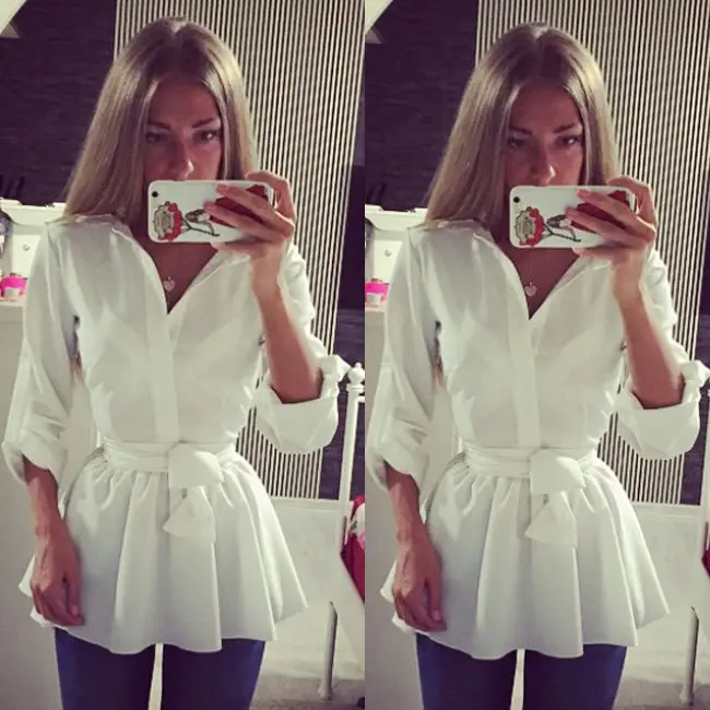 Sought-After New Fashion Womens Loose White Button Tops Long Sleeve T Shirt Blouse Mini Dress
Sought-After New Fashion Womens Loose White Button Tops Long Sleeve T Shirt Blouse Mini Dress