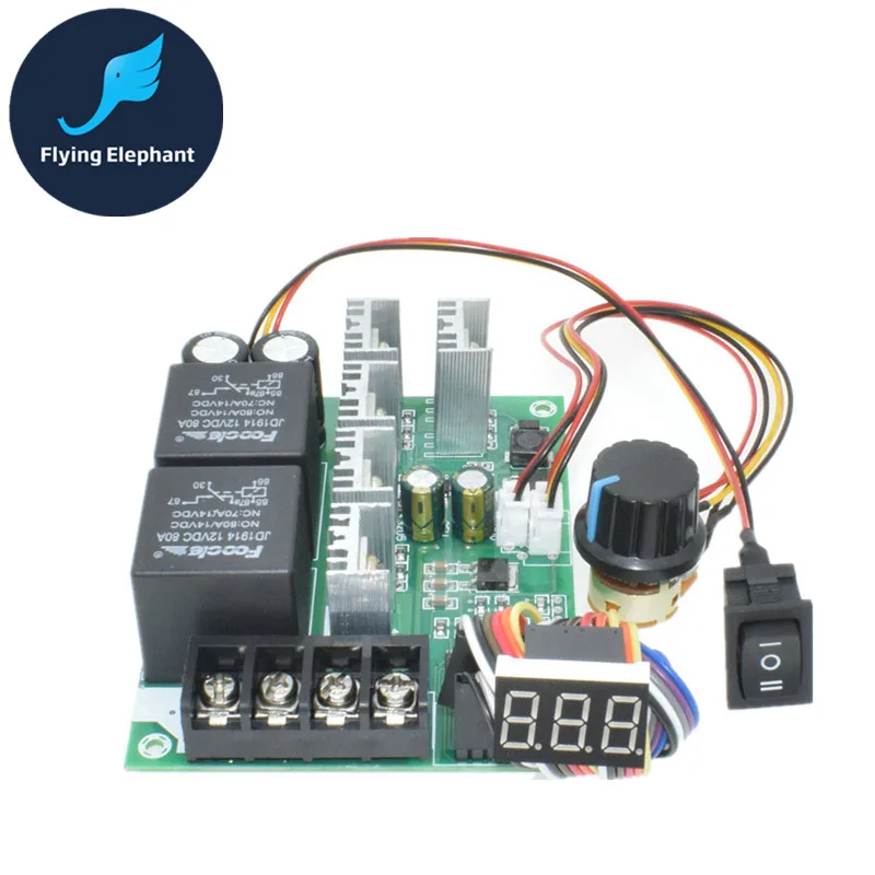PWM DC Motor Speed Controller brush reducer Forward Reverse Switch Disgital 40A 12V 24V 36V 10V-55
PWM DC Motor Speed Controller brush reducer Forward Reverse Switch Disgital 40A 12V 24V 36V 10V-55