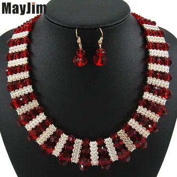 MayJim Statement jewelry set fashion women's bridal jewelry sets Handmade bead chain big dubai jewelry sets Vintage Accessories
MayJim Statement jewelry set fashion women's bridal jewelry sets Handmade bead chain big dubai jewelry sets Vintage Accessories