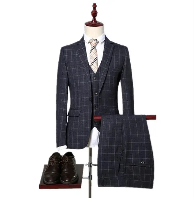 Custom High Quality Plaid Wedding Suits Men,Blazer Men,Wedding Dress,Stripe Men's Dress Suits Jacket+Pants+Vest Costume Homme
Custom High Quality Plaid Wedding Suits Men,Blazer Men,Wedding Dress,Stripe Men's Dress Suits Jacket+Pants+Vest Costume Homme