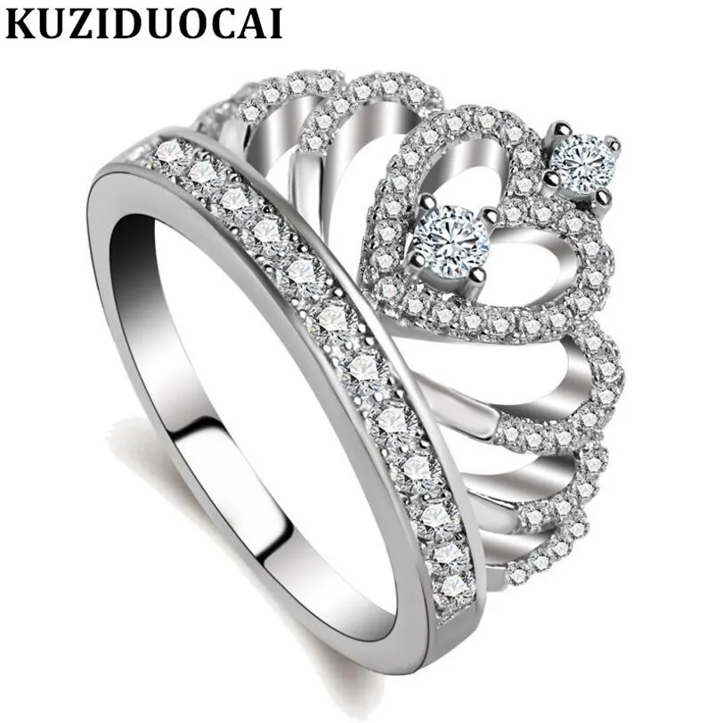 Kuziduocai New Fashion Jewelry Stainless Steel Zircon Imperial Crown Wedding Bride Rings For Women Gift Anillos Mujer Anel R-197
Kuziduocai New Fashion Jewelry Stainless Steel Zircon Imperial Crown Wedding Bride Rings For Women Gift Anillos Mujer Anel R-197