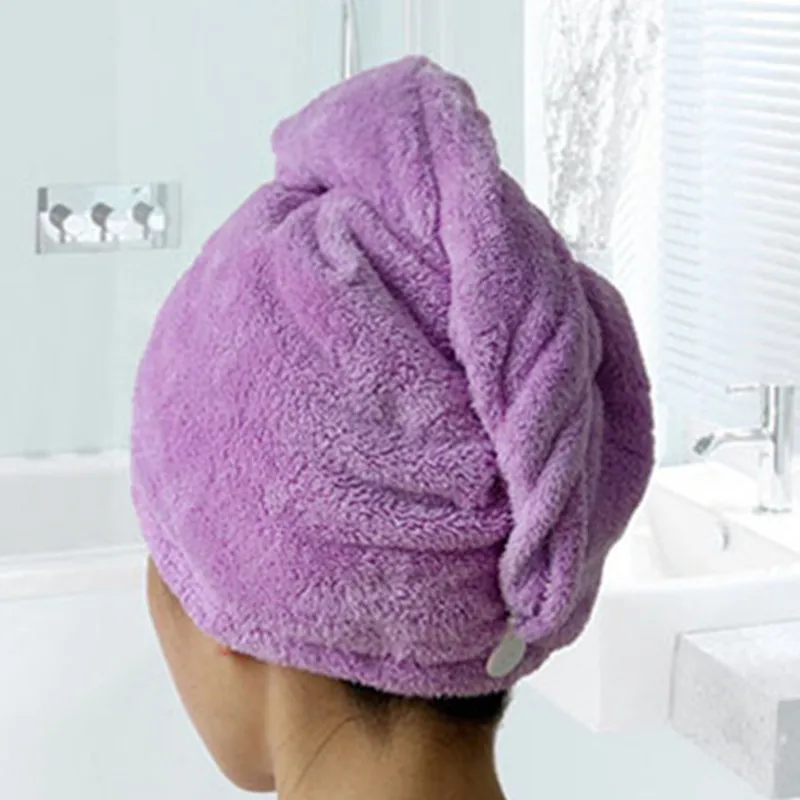 Fashion Women Absorbent Microfiber Towel Turban Hair-Drying Shower Caps Ponytail Holder Bathing Cap Bathrobe Hat 5 Color 25x65cm
Fashion Women Absorbent Microfiber Towel Turban Hair-Drying Shower Caps Ponytail Holder Bathing Cap Bathrobe Hat 5 Color 25x65cm
