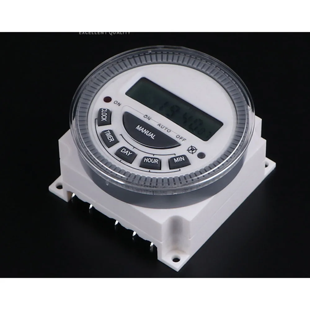 Timer Switch BIG LCD 1.6 Inch Digital 220V 110V AC Daily Weekly Program UL Listed Relay Inside And Countdown Time Function
Timer Switch BIG LCD 1.6 Inch Digital 220V 110V AC Daily Weekly Program UL Listed Relay Inside And Countdown Time Function