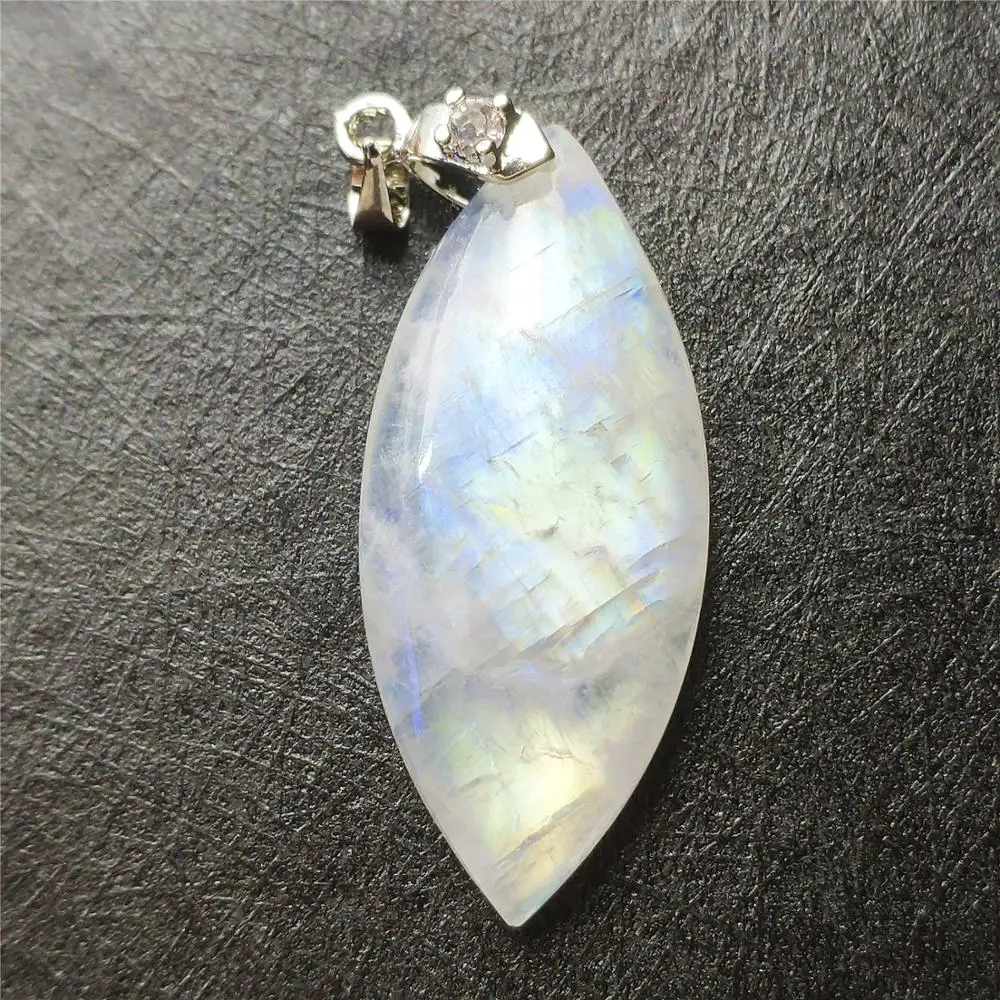 Genuine Natural Moonstone Blue Light Pendant Women Party New Gift 39x17x6mm Reiki Stone 925 Silver Crystal Necklace AAAAA
Genuine Natural Moonstone Blue Light Pendant Women Party New Gift 39x17x6mm Reiki Stone 925 Silver Crystal Necklace AAAAA