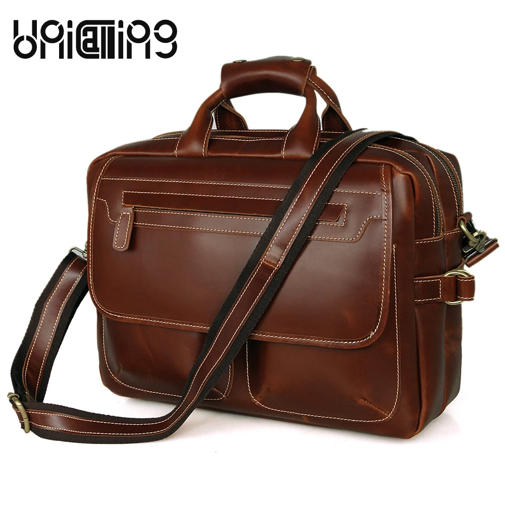 Handbag men large capacity men leather handbag quality genuine leather tote bag business leather bag briefcase double zippers
Handbag men large capacity men leather handbag quality genuine leather tote bag business leather bag briefcase double zippers