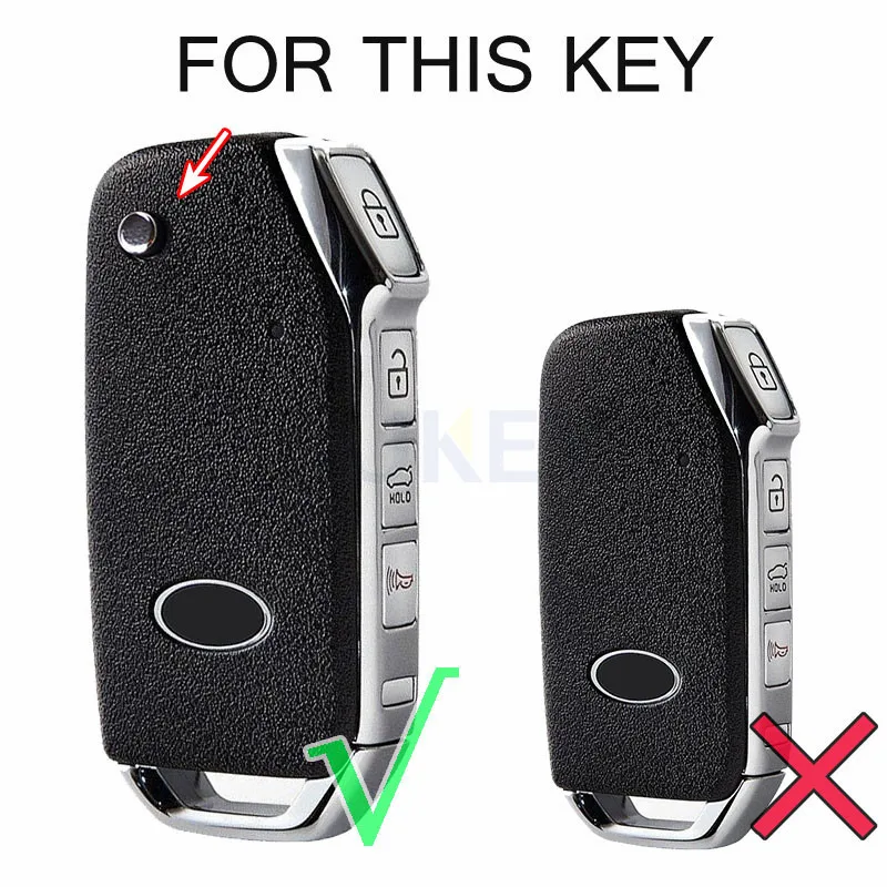 Silicone Cover Holder fit for KIA Flip Remote Key Case 4 Button Hollowed 2154PK 