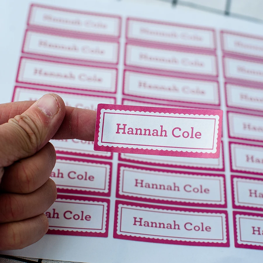 #14BGJ-Free postage-66x25mm Colorful label sticker school supply Large name stickers, cute name stickers, pink personalized
#14BGJ-Free postage-66x25mm Colorful label sticker school supply Large name stickers, cute name stickers, pink personalized