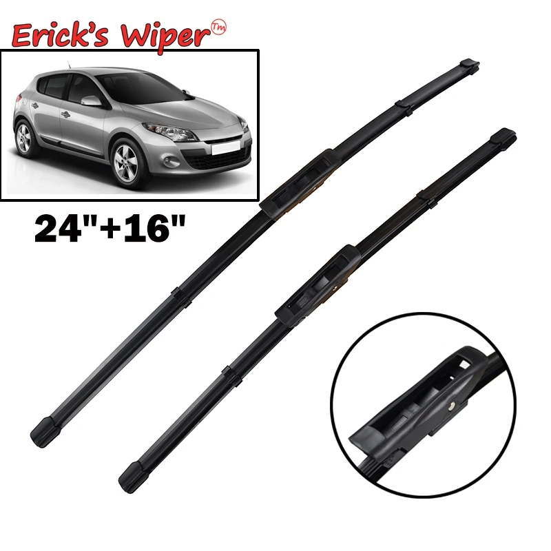 Erick's Wiper Front Wiper Blades For Renault Megane 3 MK3 2008 - 2016 2015 2014 Windshield Windscreen Front Window 24"+16"
Erick's Wiper Front Wiper Blades For Renault Megane 3 MK3 2008 - 2016 2015 2014 Windshield Windscreen Front Window 24"+16"
