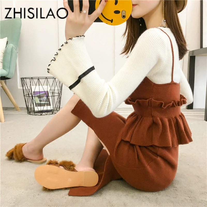 Knitted Tracksuit Women Winter Warm Pullover Sweater + Knit Pencil Skirts Casual Suit Sets Pull Femme Solid Two-Piece Suit 2018
Knitted Tracksuit Women Winter Warm Pullover Sweater + Knit Pencil Skirts Casual Suit Sets Pull Femme Solid Two-Piece Suit 2018
