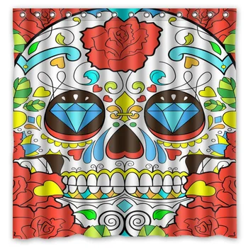 72"x72" Waterproof Shower Curtain Bathroom Curtain Sugar Skull Eco-Friendly Bath Curtains Welcome Custom
72"x72" Waterproof Shower Curtain Bathroom Curtain Sugar Skull Eco-Friendly Bath Curtains Welcome Custom