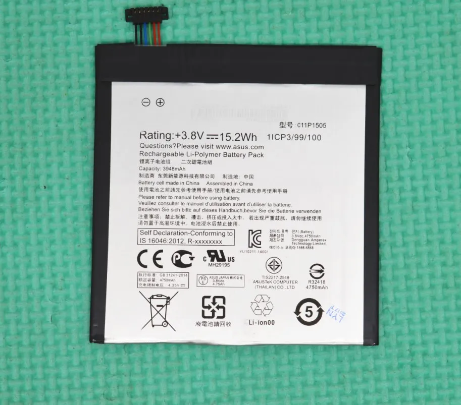 

New genuine Battery for ASUS Z380KNL ZenPad 8 (M800M)( R800M) ZenPad 8.0 (Z0380M) (Z380C) (Z380CX) Z380KL Z380M C11P1505 15.2WH