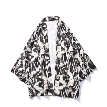 #4277Kimono Cardigan Shirt Men Harajuku Japan Style Streetwear Plaid Print Open Stitch Casual Tops Thin Black Kimono Male Summer
#4277Kimono Cardigan Shirt Men Harajuku Japan Style Streetwear Plaid Print Open Stitch Casual Tops Thin Black Kimono Male Summer