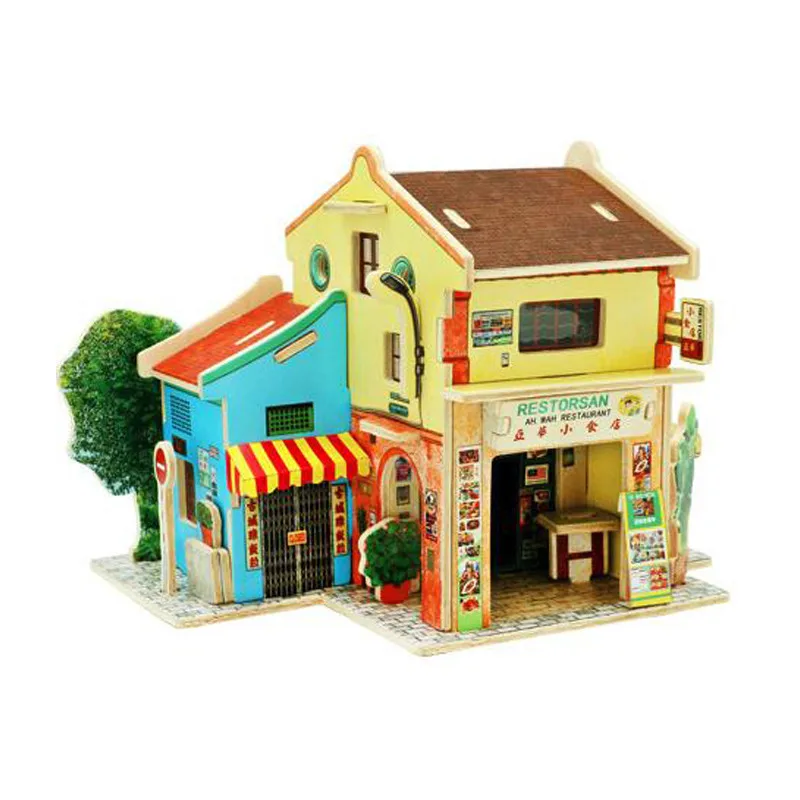Doll House 3D Puzzle Wooden DIY Puzzle House Kids World Style Southeast Asia Card Blocks Thai Hotel Bali Island Building Gift
Doll House 3D Puzzle Wooden DIY Puzzle House Kids World Style Southeast Asia Card Blocks Thai Hotel Bali Island Building Gift