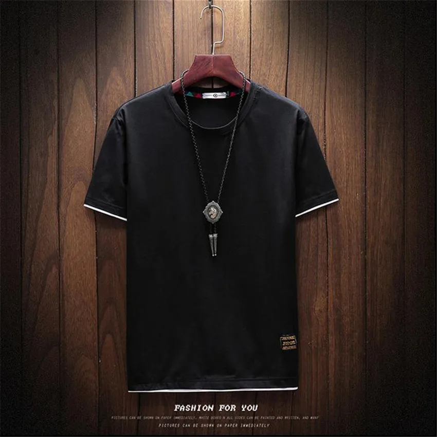 2018 Mens Tshirts Summer Fashion New Fake Two Different Color Exposed Men T-shirt Casual Large Size Loose Round Neck Tshirt men
2018 Mens Tshirts Summer Fashion New Fake Two Different Color Exposed Men T-shirt Casual Large Size Loose Round Neck Tshirt men