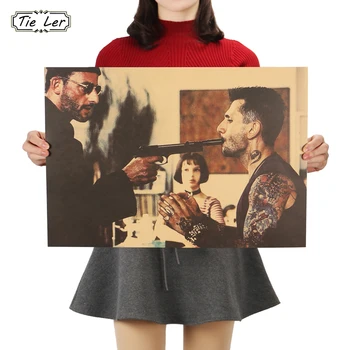 TIE LER Leon The Professional Vintage Movie Poster Kraft Paper Poster Wall Sticker Livingroom Bedroom Cafe Decor 51.5X36cm
TIE LER Leon The Professional Vintage Movie Poster Kraft Paper Poster Wall Sticker Livingroom Bedroom Cafe Decor 51.5X36cm