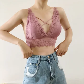 Underwear For Women Lace Bralette Padded Sexy Ladies Triangle Bras Push Up Quick Dry Crop Top Female Wireless Brassiere
Underwear For Women Lace Bralette Padded Sexy Ladies Triangle Bras Push Up Quick Dry Crop Top Female Wireless Brassiere