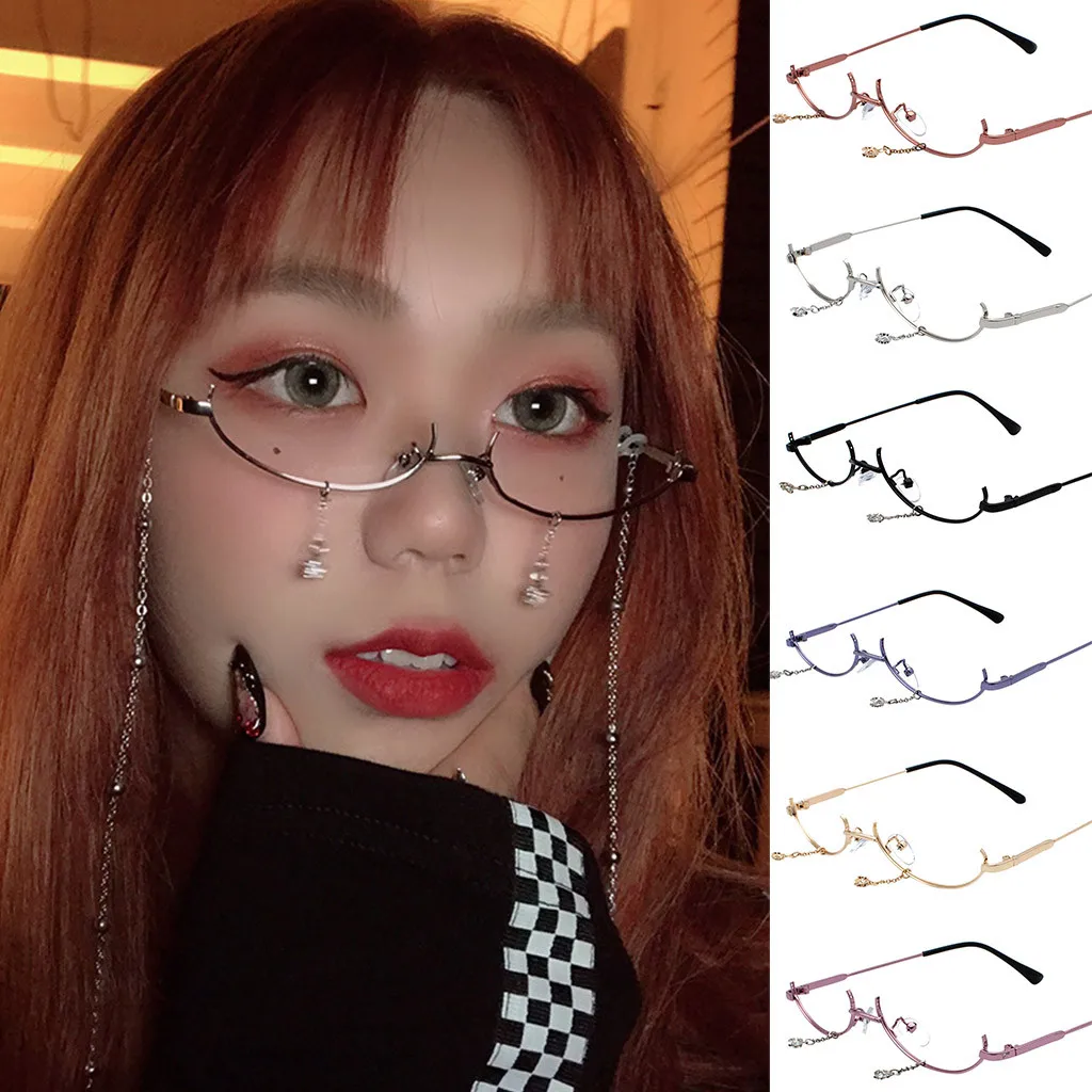 2019 New Arrival Women fashion sunglasses None lens Chain Pendant Decoration Flat Mirror Glasses sun-glasses Dropshipping #V30
2019 New Arrival Women fashion sunglasses None lens Chain Pendant Decoration Flat Mirror Glasses sun-glasses Dropshipping #V30