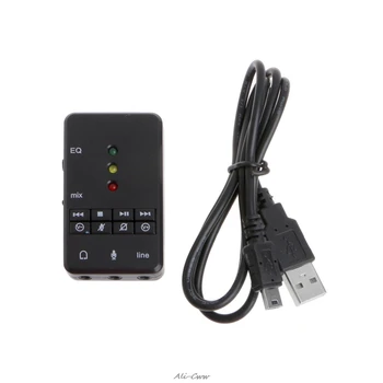 1 Set USB External EQ Function Xear 7.1 Channel LED Sound Cards 3D Audio Adapter For PC Laptop sound card High Quality
1 Set USB External EQ Function Xear 7.1 Channel LED Sound Cards 3D Audio Adapter For PC Laptop sound card High Quality
