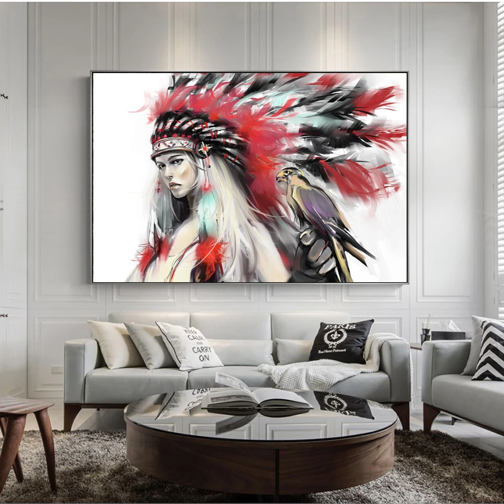 Watercolor Indian Girl Canvas Paintings On The Wall Girl With Parrot Posters And Prints Wall Pictures For Kids Room Decoration
Watercolor Indian Girl Canvas Paintings On The Wall Girl With Parrot Posters And Prints Wall Pictures For Kids Room Decoration