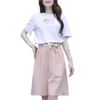 Two-Piece Pants White Sweatshirt Outfit Women New Web Celebrity Summer Fashionable Wide-Legged Shorts Leisure Suit Casual Girl
Two-Piece Pants White Sweatshirt Outfit Women New Web Celebrity Summer Fashionable Wide-Legged Shorts Leisure Suit Casual Girl