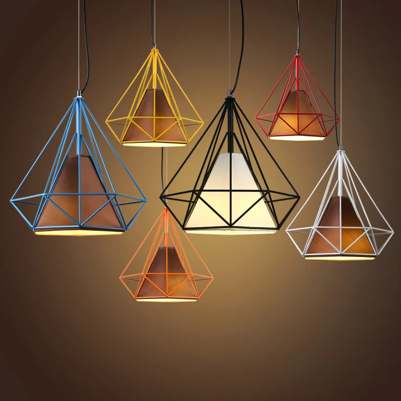 Edison Bulb freely Nordic Modern Fashion Minimalist Design Iron Art Triangle pyramid Colorful Frame Pendant Light
Edison Bulb freely Nordic Modern Fashion Minimalist Design Iron Art Triangle pyramid Colorful Frame Pendant Light