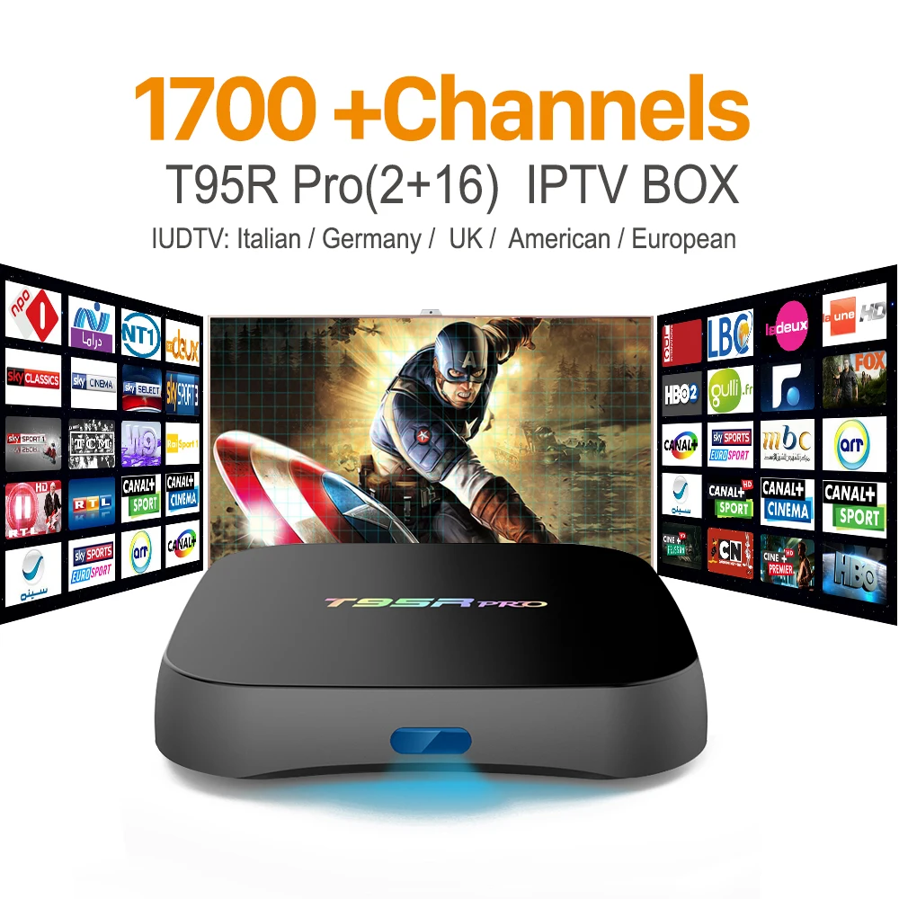 Octa Core Android Arab IPTV BOX T95RPRO Free 1700 Europe Arabic IPTV Channels S912 2GB/16GB TV Box WIFI H265 Media Player
Octa Core Android Arab IPTV BOX T95RPRO Free 1700 Europe Arabic IPTV Channels S912 2GB/16GB TV Box WIFI H265 Media Player