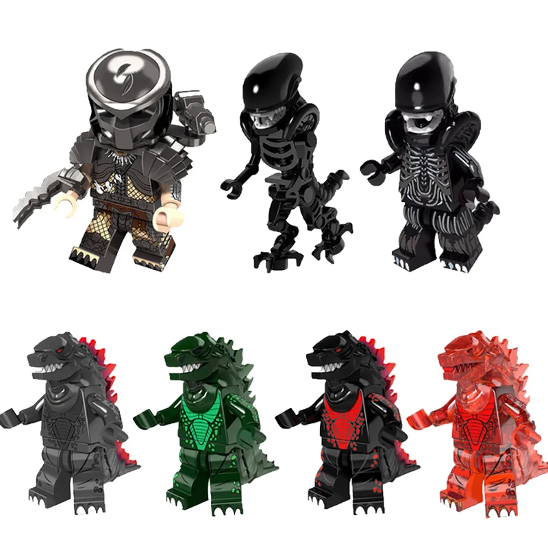 Single legoings Building blocks Super Hero Movie Series Alien vs. Predator Giant Monster figure bricks toy for children
Single legoings Building blocks Super Hero Movie Series Alien vs. Predator Giant Monster figure bricks toy for children