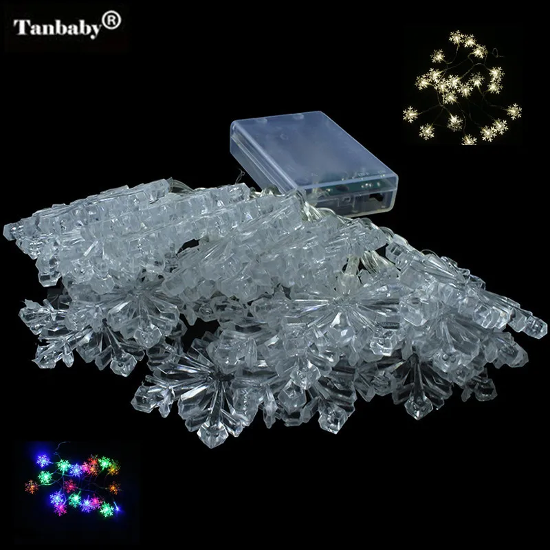 Tanbaby 3M 30Leds Battery Powered led string light Snow Flake Shaped LED light for Wedding Garden Garland Garland Party lights
Tanbaby 3M 30Leds Battery Powered led string light Snow Flake Shaped LED light for Wedding Garden Garland Garland Party lights