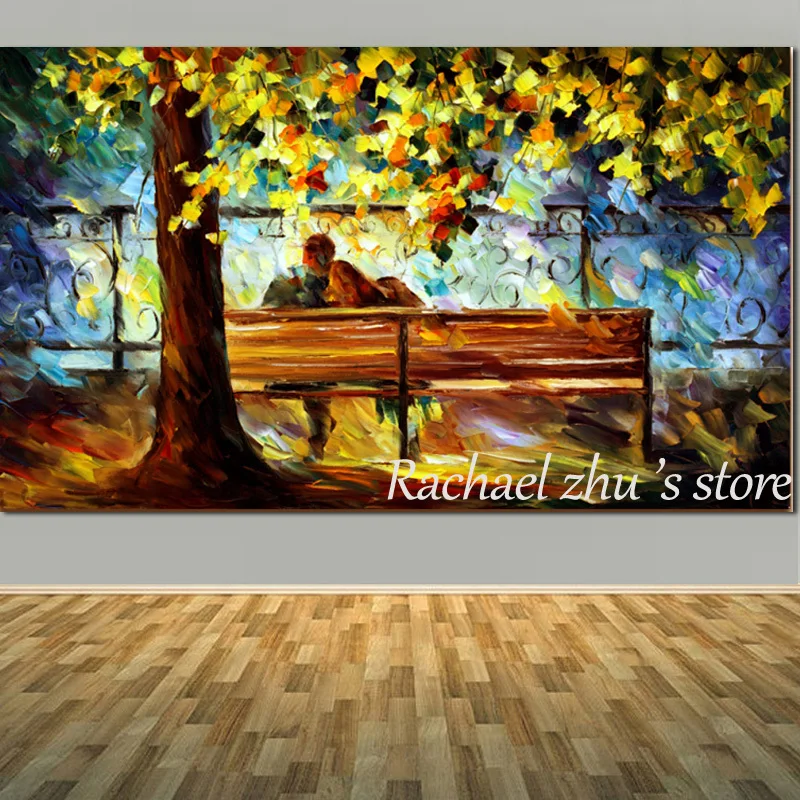 Hand Painted Abstract Palette Knife Oil Paintings On Canvas Romantic Couples Park Landscape Wall Pictures Living Room Home Decor
Hand Painted Abstract Palette Knife Oil Paintings On Canvas Romantic Couples Park Landscape Wall Pictures Living Room Home Decor