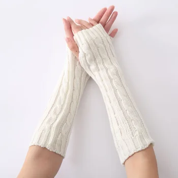 Women Mitaine Long Knitted Gloves Winter Autumn Arm Hand Warmer Fingerless Gloves For Female Guantes Invierno Handschoenen
Women Mitaine Long Knitted Gloves Winter Autumn Arm Hand Warmer Fingerless Gloves For Female Guantes Invierno Handschoenen