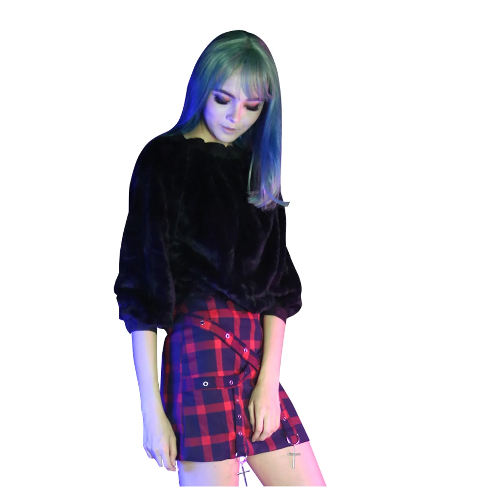2018 Gothic Retro Plaid Cross Skirt Skirt Dark Cross Bundle High Waist A Word Skirt Female College Style Red Plaid
2018 Gothic Retro Plaid Cross Skirt Skirt Dark Cross Bundle High Waist A Word Skirt Female College Style Red Plaid