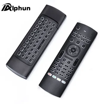 Alphun Quality Black MX3 Backlight 2.4G Wireless Keyboard Controller Remote Control Air Mouse for Smart Android TV Box mini PC
Alphun Quality Black MX3 Backlight 2.4G Wireless Keyboard Controller Remote Control Air Mouse for Smart Android TV Box mini PC
