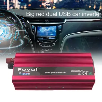 High Power Car Power Inverter 2000W DC12V To AC220V Aluminum Alloy Dual USB Converter High Conversion Converter
High Power Car Power Inverter 2000W DC12V To AC220V Aluminum Alloy Dual USB Converter High Conversion Converter