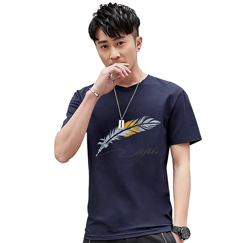 Men's Fashion T-Shirts Feather Printed Man T Shirts Summer Tops Tees Short Sleeve Funny Tshirts Brand Clothing Big Size 4XL
Men's Fashion T-Shirts Feather Printed Man T Shirts Summer Tops Tees Short Sleeve Funny Tshirts Brand Clothing Big Size 4XL