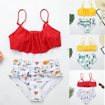 High Waist Swimsuits Sexy Women Brazilian Pad Swimwear Push Up Ruffled Bandeau Top Plus Size Bottom Set Bathing Suits L328A
High Waist Swimsuits Sexy Women Brazilian Pad Swimwear Push Up Ruffled Bandeau Top Plus Size Bottom Set Bathing Suits L328A
