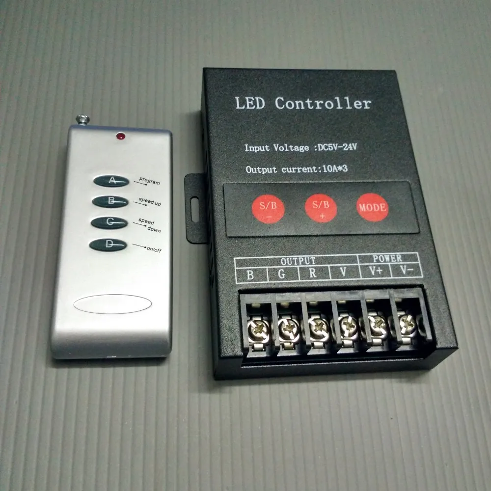 DC5V-24V10*3A 30A LED RGB Controller 3 channels 5V/12V/24V 150w 360w 720w for 5050 3528 2835 rgb led module and strip light
DC5V-24V10*3A 30A LED RGB Controller 3 channels 5V/12V/24V 150w 360w 720w for 5050 3528 2835 rgb led module and strip light
