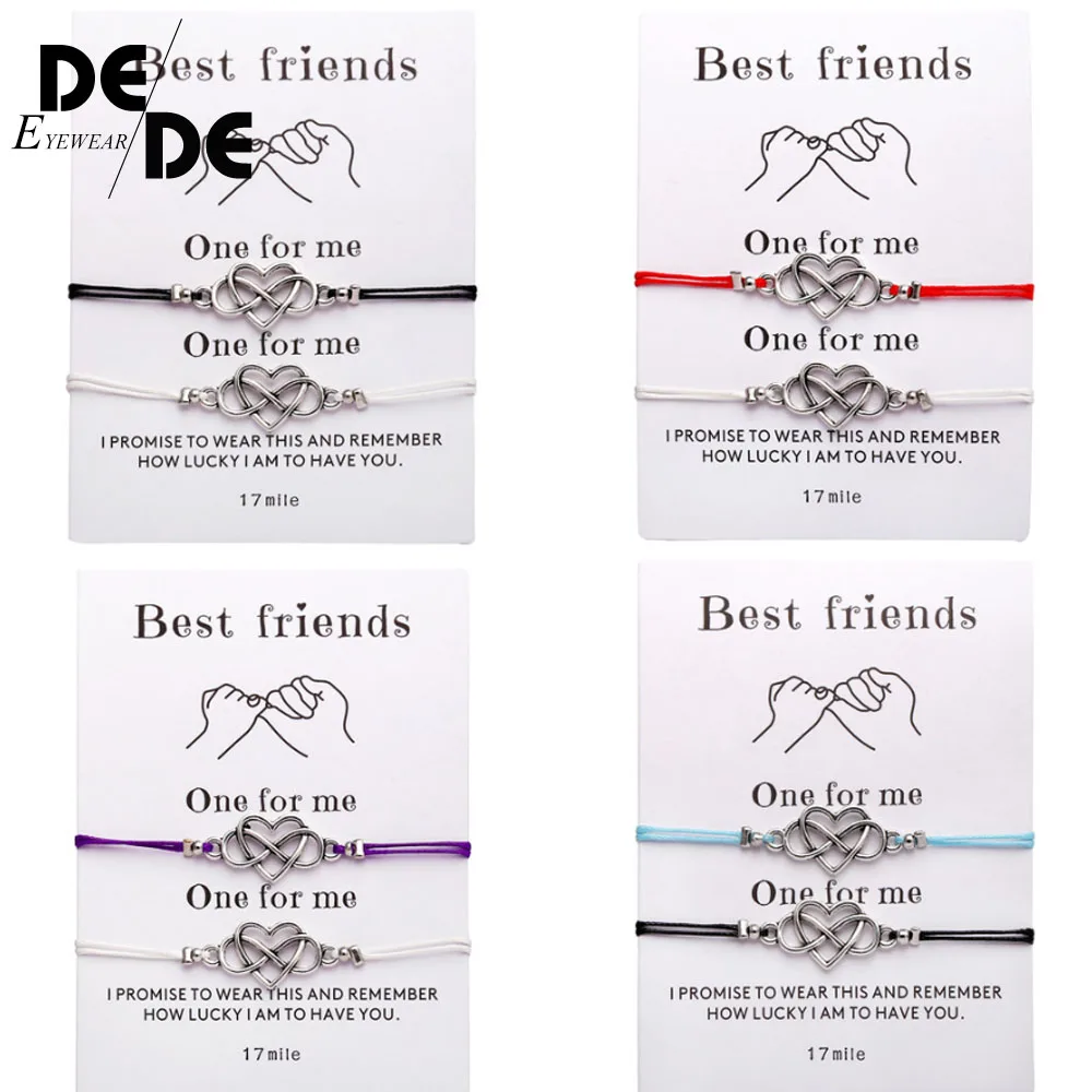 Bohemian Heart Couples Bracelets Set For Women Men Infinite Wing Knot Contrast Bracelet Best Friend Wish Jewelry 2pcs/set
Bohemian Heart Couples Bracelets Set For Women Men Infinite Wing Knot Contrast Bracelet Best Friend Wish Jewelry 2pcs/set