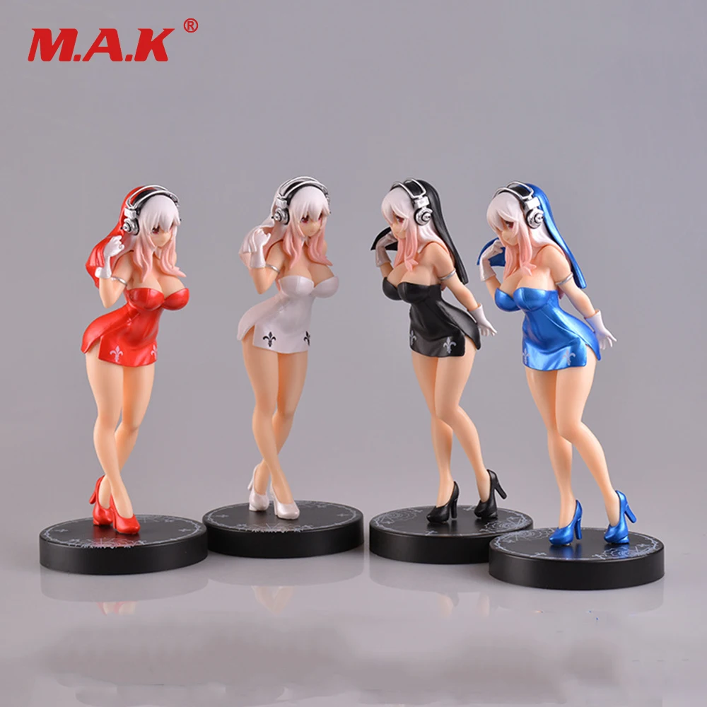 Super Sonico the Animation Dora Girl PVC Anime Action Figure 19.5cm Japanese Girl White/Black/Blue/Red Colors Brinquedos Toys
Super Sonico the Animation Dora Girl PVC Anime Action Figure 19.5cm Japanese Girl White/Black/Blue/Red Colors Brinquedos Toys