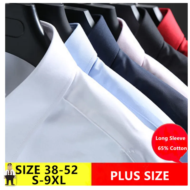 Camisa Masculina Men Shirt Hombre Chemise Homme Manche Longue White Shirts 5XL 6XL 7XLLong Sleeve Formal Black Red Mens Blusa
Camisa Masculina Men Shirt Hombre Chemise Homme Manche Longue White Shirts 5XL 6XL 7XLLong Sleeve Formal Black Red Mens Blusa