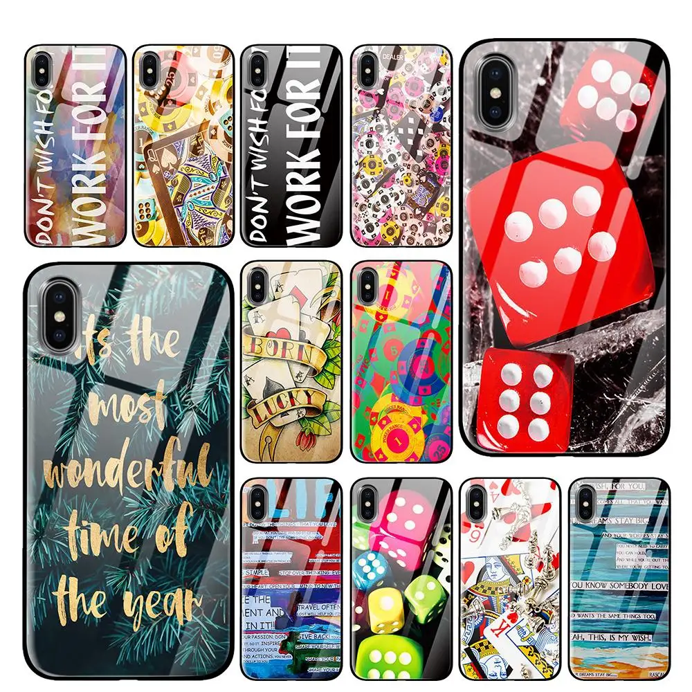 Lucky Casino Dice Poker Tempered Glass Phone Cases cover for Apple iPhone 5 5S SE 6 6s 7 8 Plus X XS Max XR
Lucky Casino Dice Poker Tempered Glass Phone Cases cover for Apple iPhone 5 5S SE 6 6s 7 8 Plus X XS Max XR