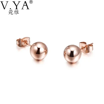 Lovely Ball Stud Earrings for Women Jewelry 6MM Stainless Steel Gold Plating Earrings 2016 New Fashion LE008
Lovely Ball Stud Earrings for Women Jewelry 6MM Stainless Steel Gold Plating Earrings 2016 New Fashion LE008