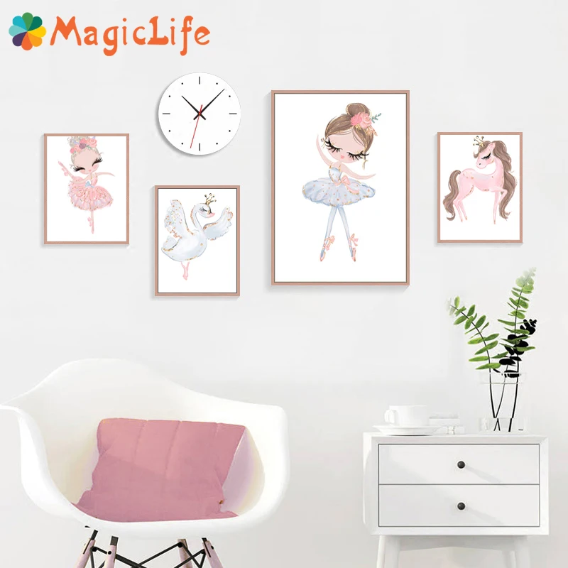 Pink Princess Decor Wall Art Unicorn Canvas Painting Swan Nordic Minimalist Poster Wall Pictures Decorative Picture Unframed
Pink Princess Decor Wall Art Unicorn Canvas Painting Swan Nordic Minimalist Poster Wall Pictures Decorative Picture Unframed