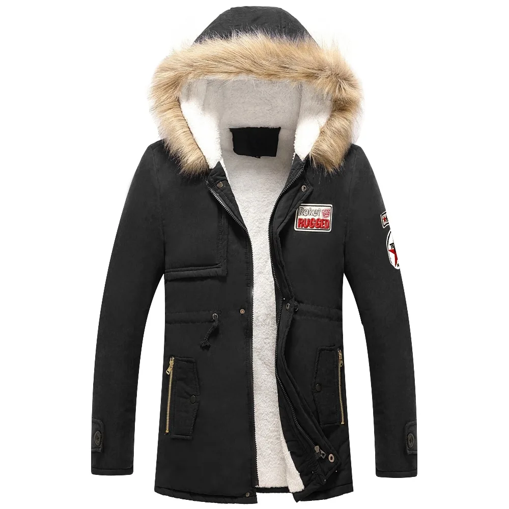 Men Winter Jacket Parka Coat Casual Hooded Jacket With Faux Fur Fleece Lined Thick Warm Outerwear Adjustable Waist Dropshipping
Men Winter Jacket Parka Coat Casual Hooded Jacket With Faux Fur Fleece Lined Thick Warm Outerwear Adjustable Waist Dropshipping