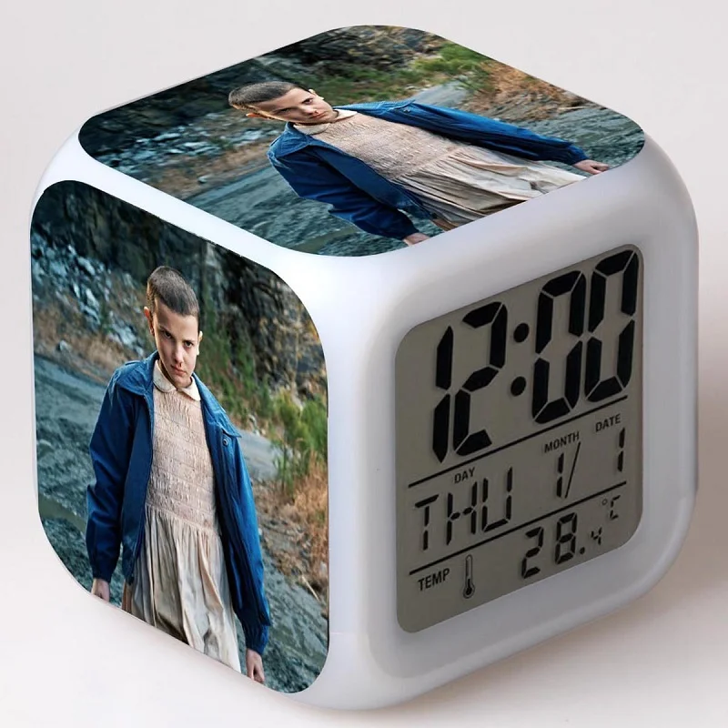 Stranger Things Figma LED Alarm Clock Colorful Touch Light Desk Watch Figure Toys Dustin Eleven Glowing in the Dark Kids Gift
Stranger Things Figma LED Alarm Clock Colorful Touch Light Desk Watch Figure Toys Dustin Eleven Glowing in the Dark Kids Gift