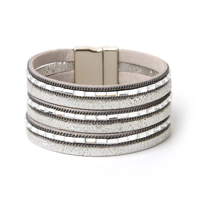 ORNAPEADIA Summer New Hot Sell Multilayer Leather Bohemia Bracelets Luxury CZ Chain PU Leather Bangles for women gift wholesale
ORNAPEADIA Summer New Hot Sell Multilayer Leather Bohemia Bracelets Luxury CZ Chain PU Leather Bangles for women gift wholesale