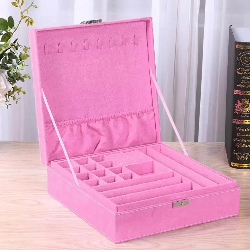 2 Layers Square Earrings Storage Display Case Rings Detachable Jewelry Box Portable Travel Case Wedding Bridal Boxes Packaging
2 Layers Square Earrings Storage Display Case Rings Detachable Jewelry Box Portable Travel Case Wedding Bridal Boxes Packaging