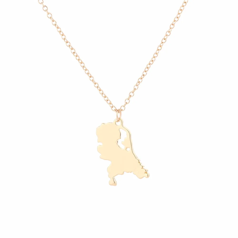 Nederlandse kaartketting New Arrival Trendy Netherlands Map Pendant Necklace I Love Netherlands Choker Silver/Gold Color
Nederlandse kaartketting New Arrival Trendy Netherlands Map Pendant Necklace I Love Netherlands Choker Silver/Gold Color