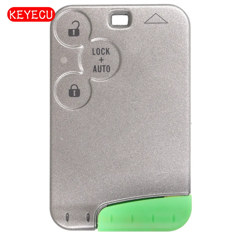 Keyecu 3 Button Remote Key Case Smart Card Keycard for Renault Laguna Espace With Insert Blade
Keyecu 3 Button Remote Key Case Smart Card Keycard for Renault Laguna Espace With Insert Blade